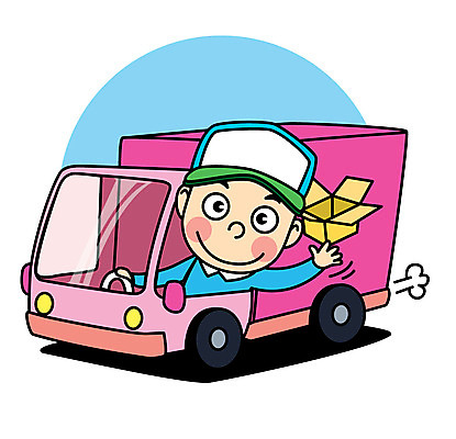 캐릭터 남자 어린이 일러스트 직업캐릭터 한명 택배기사 택배 직업체험 탑차 일러캐릭터 AI파일 직업 1 사람 트럭 운송업 체험학습 배달원 파일형식 벡터