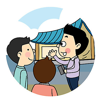 캐릭터 남자 어린이 고건축 일러스트 가이드 직업캐릭터 설명 세명 직업체험 일러캐릭터 AI파일 직업 건축물 모션 사람 체험학습 파일형식 벡터