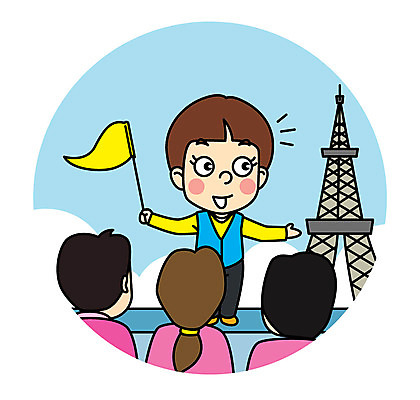 캐릭터 여자 남자 어린이 일러스트 가이드 직업캐릭터 설명 여러명 에펠탑 직업체험 일러캐릭터 AI파일 직업 다수 모션 사람 체험학습 파리 랜드마크 파일형식 벡터