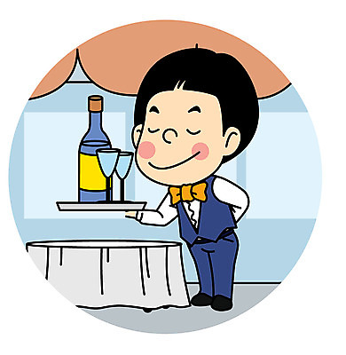 캐릭터 남자 어린이 와인잔 일러스트 직업캐릭터 한명 와인 웨이터 서빙 직업체험 일러캐릭터 AI파일 직업 1 술잔 주류 사람 체험학습 파일형식 벡터