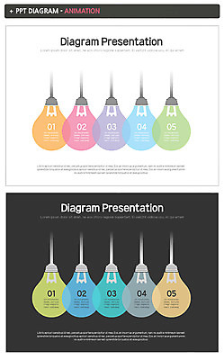 템플릿 비즈니스 전구 사람없음 세트 PPT 프레젠테이션 문서템플릿 애니형PPT 이미지템플릿 파일형식