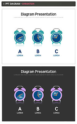 템플릿 비즈니스 사람없음 세트 자명종 시간 PPT 프레젠테이션 문서템플릿 애니형PPT 이미지템플릿 시계 알람 파일형식