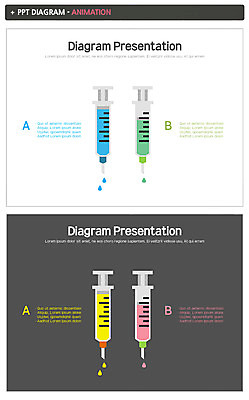 템플릿 비즈니스 주사기 사람없음 세트 약 PPT 프레젠테이션 문서템플릿 애니형PPT 이미지템플릿 의학 의료기기 파일형식