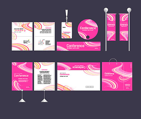 템플릿 배너템플릿 분홍색 무늬 곡선 이벤트 사람없음 세트 쇼핑백 현수막 전단 엽서 초대장 패키지 약도 사원증 박람회 손부채 기업홍보 소봉투 행사세트 행사템플릿 AI파일 배너 선 컬러 지도 가방 비즈니스 편지봉투 카드_감사 편지 홍보물 파일형식 벡터