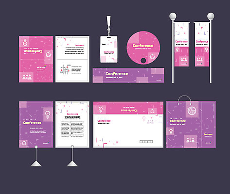 템플릿 배너템플릿 분홍색 그래프 이벤트 사람없음 세트 쇼핑백 보라색 현수막 전단 엽서 초대장 패키지 약도 사원증 박람회 손부채 기업홍보 소봉투 행사세트 행사템플릿 AI파일 배너 컬러 지도 가방 비즈니스 편지봉투 카드_감사 편지 홍보물 파일형식 벡터