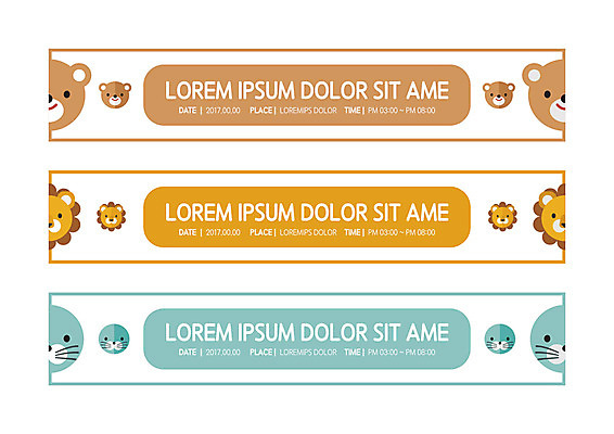 동물 템플릿 배너템플릿 가로배너 곰 사각프레임 사람없음 사각형 현수막 사자 물개 배너세트 AI파일 도형 배너 포유류 프레임 가로 세트 바다동물 파일형식 벡터