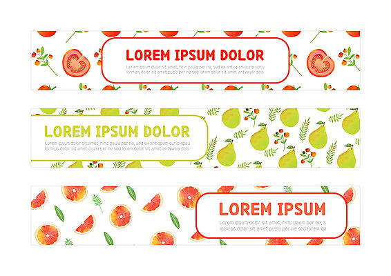 템플릿 배너템플릿 가로배너 패턴 토마토 채소 과일 사각프레임 사람없음 사각형 현수막 배 자몽 배너세트 AI파일 도형 배너 무늬 프레임 가로 세트 파일형식 벡터