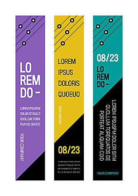 도형 템플릿 배너템플릿 세로배너 선 사각프레임 사람없음 사각형 현수막 원형 배너세트 AI파일 배너 프레임 세로 세트 파일형식 벡터