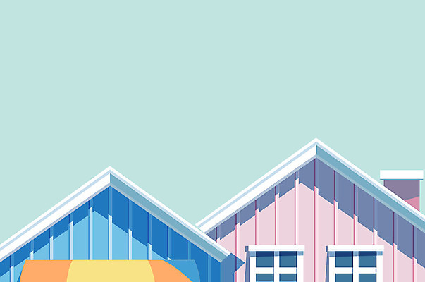 백그라운드 일러스트 지붕 주택 사람없음 건물 국내일러스트 AI파일 건축물 파일형식 벡터