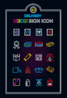 아이콘 자물쇠 저울 사람없음 세트 상자 우체통 화물 신용카드 무게 상패 라인아이콘 배송 네온 우표 2D아이콘 AI파일 금융 운송업 상_우승 파일형식 벡터