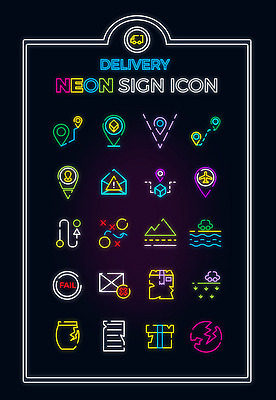 아이콘 이동 산 잔디 사람없음 강 세트 손상 실패 라인아이콘 배송 네온 위치 깨짐 오류 2D아이콘 AI파일 식물 컨셉 좌절 파일형식 벡터