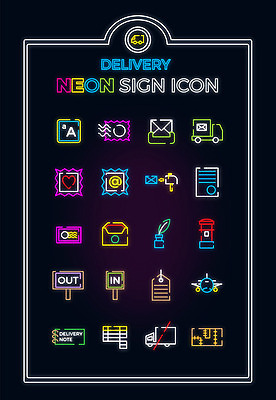 아이콘 비행기 잉크 사람없음 세트 상자 트럭 금지 우체통 기록 메모지 표지판 편지 라인아이콘 배송 전달 네온 우표 2D아이콘 AI파일 항공교통 자동차 대중교통 알림판 사무용품 파일형식 벡터