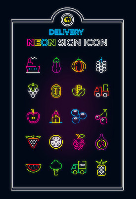 아이콘 딸기 호박 포도 가지 수박 옥수수 사람없음 세트 트럭 체리 사과 브로콜리 레몬 라인아이콘 배송 파인애플 블루베리 네온 선박 2D아이콘 AI파일 수상교통 채소 과일 자동차 곡류 열대과일 파일형식 벡터