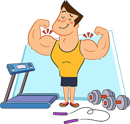 전신 캐릭터 남자 일러스트 근육 한명 성인 운동 아령 줄넘기 런닝머신 일러캐릭터 AI파일 1 건강 사람 운동기구 파일형식 벡터