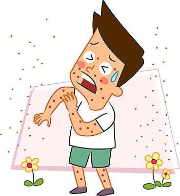 전신 캐릭터 남자 꽃 일러스트 한명 성인 꽃가루 알레르기 두드러기 가려움 일러캐릭터 AI파일 식물 1 사람 질병 가루 증상 파일형식 벡터