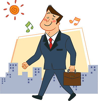 전신 캐릭터 남자 일러스트 건강 한명 정장 성인 건물 태양 직장인 일러캐릭터 AI파일 자연요소 직업 1 건축물 옷 사람 파일형식 벡터