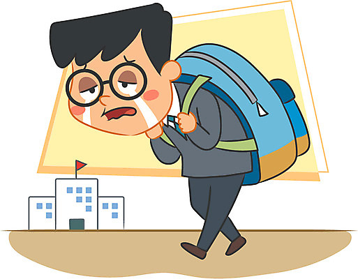 전신 캐릭터 학생 남자 가방 일러스트 학교 청소년 스트레스 한명 질병 등교 일러캐릭터 AI파일 1 잡화 교육 의학 사람 등하교 파일형식 벡터