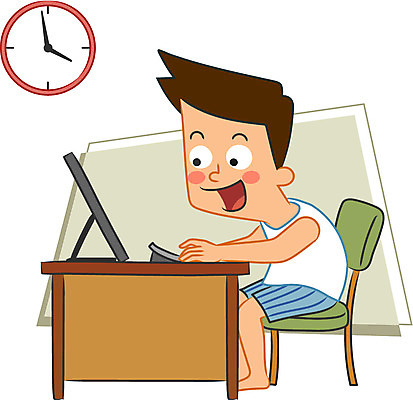 전신 캐릭터 남자 시계 일러스트 한명 성인 컴퓨터 게임 중독 게임중독 일러캐릭터 AI파일 1 놀이 사람 전자제품 파일형식 벡터