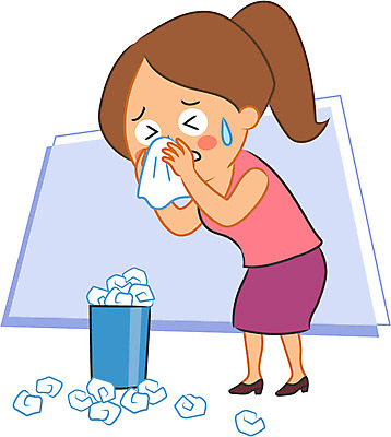 캐릭터 여자 일러스트 한명 성인 쓰레기통 화장지 감기 코풀기 일러캐릭터 AI파일 1 모션 사람 질병 파일형식 벡터