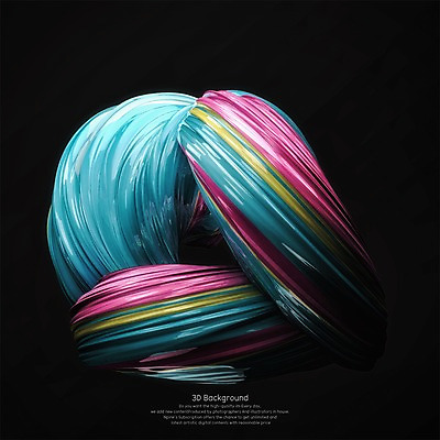 PSD 편집이미지 물결 분홍색 백그라운드 곡선 추상 사람없음 파란색 컬러풀 노란색 3D 디지털합성 기하학 편집3D 선 컬러 무늬 파일형식