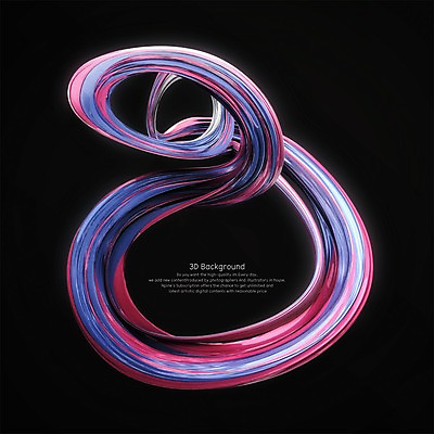 PSD 편집이미지 물결 분홍색 백그라운드 곡선 추상 사람없음 파란색 컬러풀 3D 디지털합성 기하학 편집3D 선 컬러 무늬 파일형식