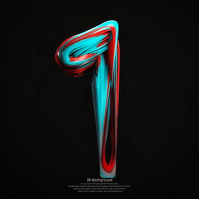 PSD 편집이미지 1 물결 백그라운드 곡선 추상 사람없음 컬러풀 숫자 3D 디지털합성 기하학 편집3D 문자 선 컬러 무늬 파일형식