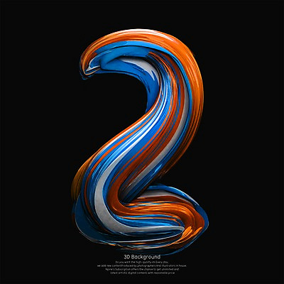 PSD 편집이미지 물결 백그라운드 2 곡선 추상 사람없음 컬러풀 숫자 3D 디지털합성 기하학 편집3D 문자 선 컬러 무늬 파일형식