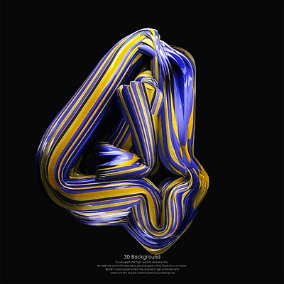 PSD 편집이미지 물결 백그라운드 곡선 추상 사람없음 컬러풀 숫자 3D 4 디지털합성 기하학 편집3D 문자 선 컬러 무늬 파일형식