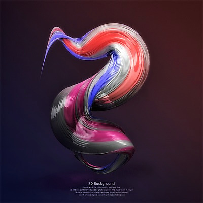 PSD 편집이미지 물결 백그라운드 곡선 추상 사람없음 컬러풀 3D 디지털합성 기하학 편집3D 선 컬러 무늬 파일형식