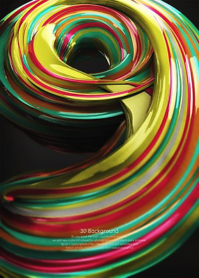 PSD 편집이미지 물결 백그라운드 곡선 추상 사람없음 컬러풀 숫자 3D 9 디지털합성 기하학 편집3D 문자 선 컬러 무늬 파일형식