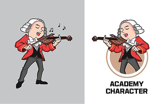 캐릭터 교육 남자 악기 연주 일러스트 청소년 두명 바이올린 학원 일러캐릭터 AI파일 음악 현악기 사람 파일형식 벡터