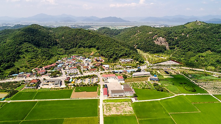 포토 JPG 주간 사진 산 한국 논 풍경 사람없음 야외 하이앵글 마을 부산 항공촬영 김해 봉하마을 국내포토 자연요소 아시아 뷰포인트 농업 경상남도 파일형식