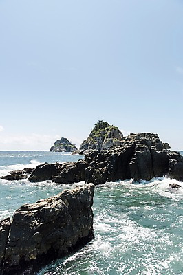 포토 JPG 주간 바다 섬 사진 한국 풍경 사람없음 야외 맑음 바위 부산 오륙도 국내포토 자연요소 아시아 날씨 돌_바위 파일형식