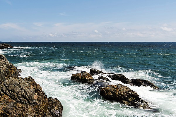 포토 JPG 주간 물결 파도 바다 사진 한국 풍경 사람없음 야외 바위 웨이브 파동 부산 오륙도 국내포토 자연요소 아시아 섬 순간포착 돌_바위 파일형식