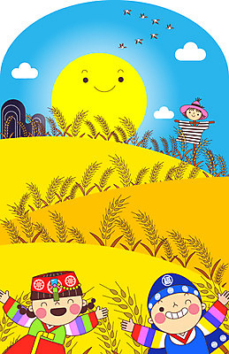 구름 여자 명절 남자 어린이 일러스트 조류 남매 상반신 두명 추석 벼 보름달 한복 허수아비 국내일러스트 AI파일 자연요소 동물 한국전통 전통 기념일 농업 가족 곡류 사람 달 전통의상 파일형식 벡터