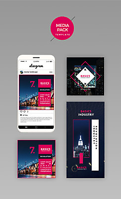 PSD 템플릿 분홍색 웹템플릿 야경 비즈니스 디자인시안 모바일 빌딩 사람없음 세트 홈페이지 소셜네트워크 가교 미디어팩 SNS배너 이미지템플릿 건축물 컬러 건물 야간 파일형식 풍경_경치