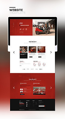 PSD 템플릿 웹템플릿 비즈니스 공장 사이트템플릿 사람없음 빨간색 태블릿 홈페이지 홈페이지시안 제조 설비 지게차 이미지템플릿 컬러 공업 전자제품 스마트기기 중장비 시설 파일형식