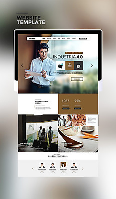 PSD 서양인 템플릿 여자 남자 웹템플릿 비즈니스 사이트템플릿 회의 여러명 20대 성인 태블릿 홈페이지 갈색 홈페이지시안 비즈니스맨 비즈니스우먼 성인만 이미지템플릿 외국인 컬러 다수 사람 청년 전자제품 스마트기기 직장인 파일형식