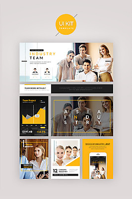 PSD 서양인 템플릿 여자 남자 웹템플릿 비즈니스 디자인시안 여러명 20대 성인 30대 홈페이지 노란색 한국인 비즈니스맨 비즈니스우먼 UI 성인만 UI키트 이미지템플릿 외국인 컬러 다수 사람 동양인 청년 장년 직장인 파일형식