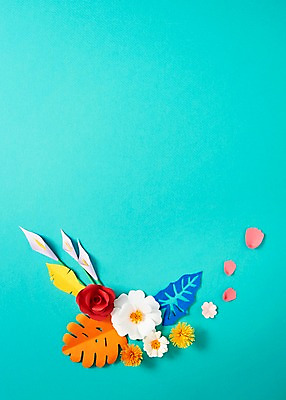 포토 JPG 스튜디오촬영 꽃잎 꽃 종이 잎 사진 나뭇잎 프레임 실내 사람없음 장미 보자기 페이퍼아트 종이공예 스타티스 국내포토 식물 내부 공예 파일형식 천_직물