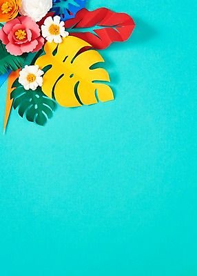 포토 JPG 스튜디오촬영 꽃 종이 잎 사진 나뭇잎 프레임 실내 사람없음 컬러풀 보자기 페이퍼아트 종이공예 스타티스 국내포토 식물 컬러 내부 공예 파일형식 천_직물