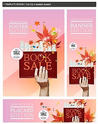 PSD 손 배너 배너템플릿 가로배너 ZIP 포스터 세로배너 단풍 한손 한명 들기 이벤트 신체부위 책 세트 독서 세일 쌓기 가을 현수막 템플릿 1 계절 잎 모션 사람 가로 세로 파일형식