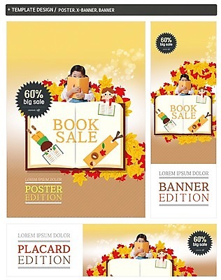 PSD 배너 배너템플릿 여자 남자 가로배너 ZIP 포스터 세로배너 어린이 단풍 이벤트 책 세명 세트 독서 세일 한국인 가을 현수막 얼굴가리기 북마크 템플릿 계절 잎 사람 동양인 가로 세로 가림 파일형식