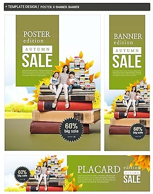 PSD 배너 배너템플릿 여자 남자 가로배너 딸 ZIP 포스터 세로배너 아들 어린이 가족 엄마 나뭇잎 앉기 이벤트 성인 책 세명 30대 세트 독서 세일 쌓기 한국인 가을 현수막 템플릿 계절 잎 관계 모션 사람 동양인 가로 세로 장년 파일형식