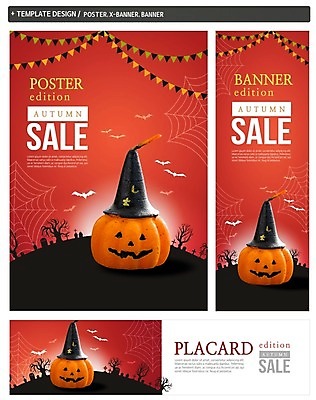 PSD 배너 배너템플릿 가로배너 ZIP 포스터 세로배너 사람없음 세트 세일 할로윈 현수막 거미줄 박쥐 마녀모자 가랜드 잭오랜턴 템플릿 모자_잡화 포유류 가로 세로 파티용품 파일형식
