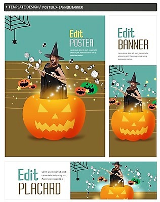 PSD 서양인 배너 배너템플릿 여자 가로배너 ZIP 포스터 세로배너 한명 20대 성인 세트 할로윈 현수막 거미줄 마녀 마녀모자 마녀복장 마법빗자루 잭오랜턴 성인여자한명만 외국인 템플릿 모자_잡화 1 사람 청년 가로 세로 빗자루 이벤트의상 여자한명만 성인여자만 파일형식