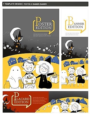 PSD 배너 배너템플릿 여자 남자 가로배너 ZIP 포스터 세로배너 어린이 주택 두명 세트 할로윈 현수막 성 유령 마녀 드라큘라 잭오랜턴 템플릿 건축물 사람 건물 가로 세로 파일형식
