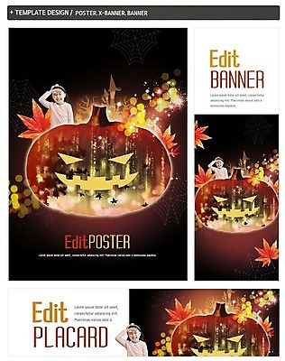 PSD 배너 배너템플릿 여자 가로배너 ZIP 포스터 세로배너 어린이 단풍 한명 소녀 세트 할로윈 한국인 현수막 거미줄 공포 잭오랜턴 소녀한명만 템플릿 1 잎 사람 동양인 가로 세로 여자한명만 소녀만 파일형식