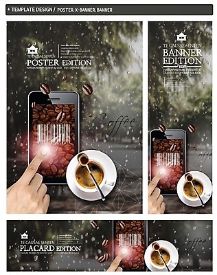 PSD 손 배너 배너템플릿 가로배너 ZIP 포스터 세로배너 커피 한손 한명 신체부위 스마트폰 세트 터치 원두 현수막 커피잔 티스푼 빗방울 바코드 폴리곤 템플릿 1 음료 잔 사람 가로 세로 핸드폰 스마트기기 숟가락 비_날씨 파일형식