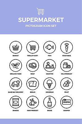 아이콘 빵 채소 과일 아이스크림 유제품 사람모양 육류 한명 세트 픽토그램 바구니 새싹 과자 카트 쇼핑카 소스 계산대 해산물 배송 픽토그램아이콘 유기농 쿠폰 샴푸 슈퍼마켓 계산원 2D아이콘 AI파일 모양 식물 직업 1 웰빙 음식 식재료 디저트 사람 쇼핑 위생용품 상점 양념 파일형식 벡터